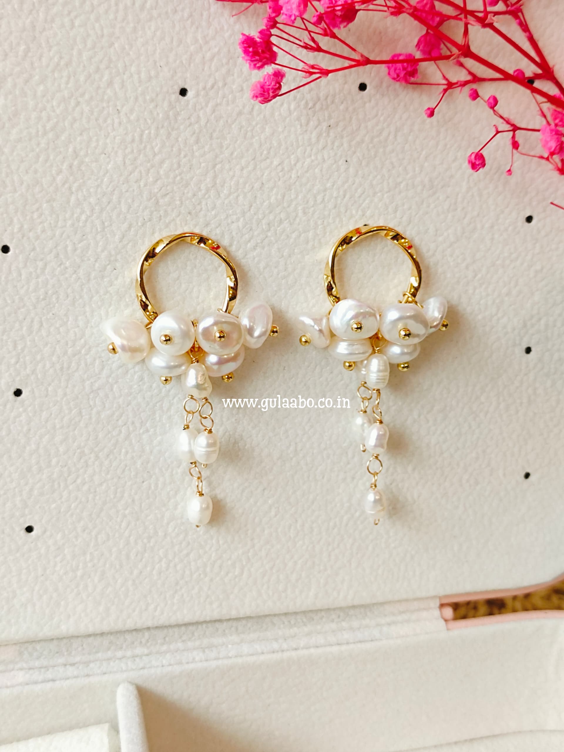 Treeya, Pearl Earrings